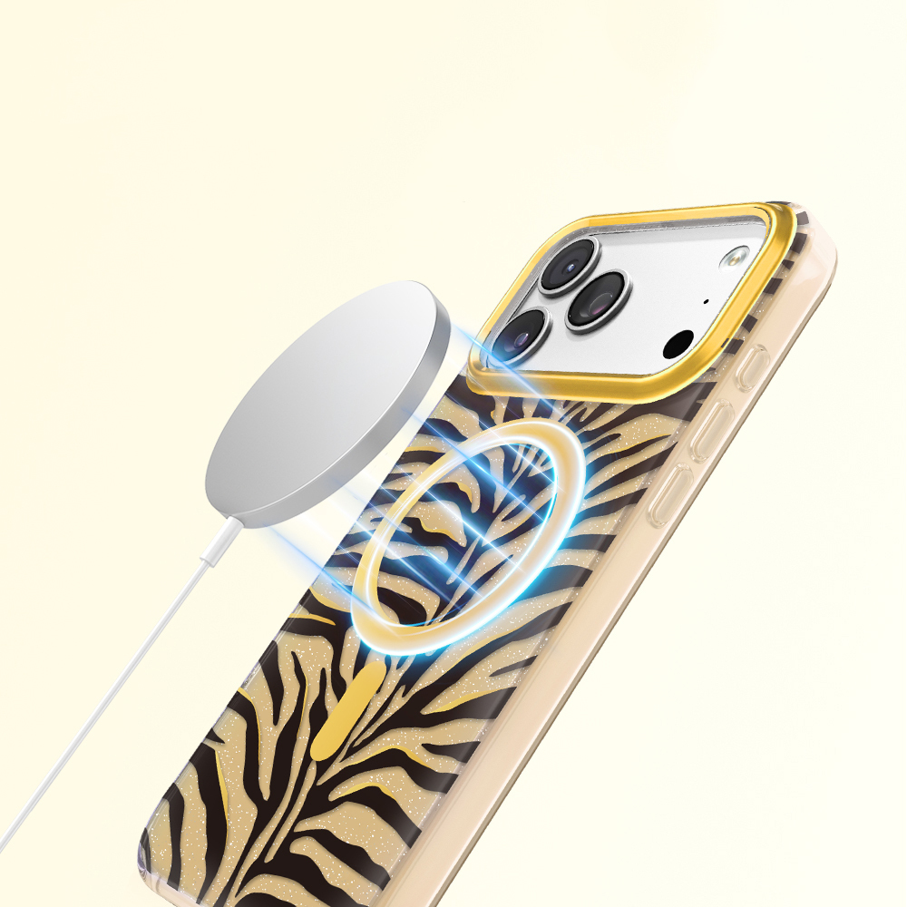 Apple iPhone 17 Pro Uyumlu Kılıf M-Safe Şarj Özellikli Zore Paris Veyro TPU Kapak - 4