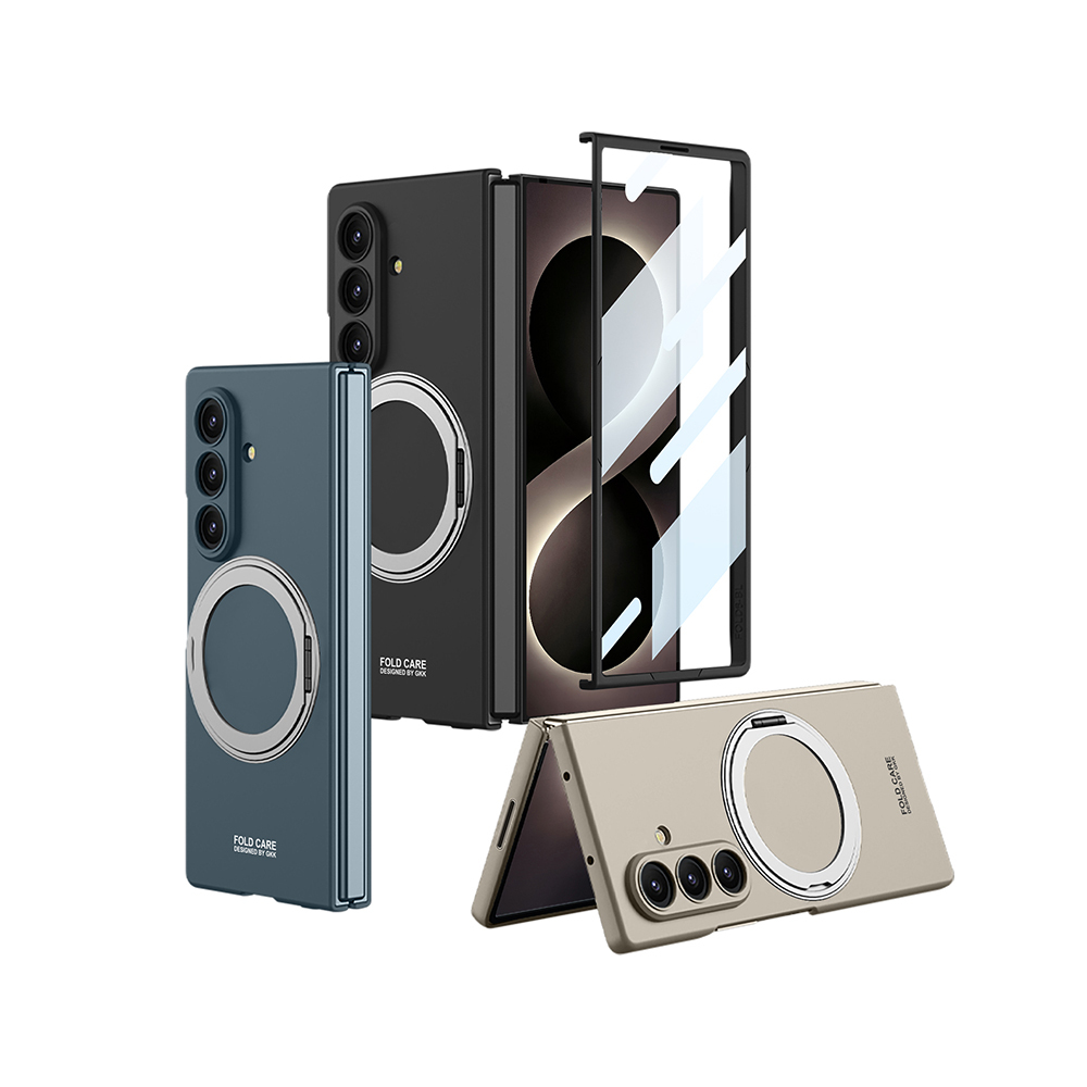 Galaxy Z Fold 8 Ultra Kılıf M-safe Şarj Özellikli Zore Kıpta Yüzüklü Kamera Korumalı Kapak - 1