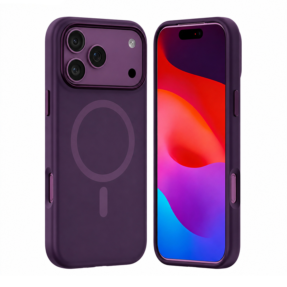 Apple iPhone 17 Pro Uyumlu Kılıf M-safe Şarj Özellikli Mutural Pure Serisi Kapak - 1