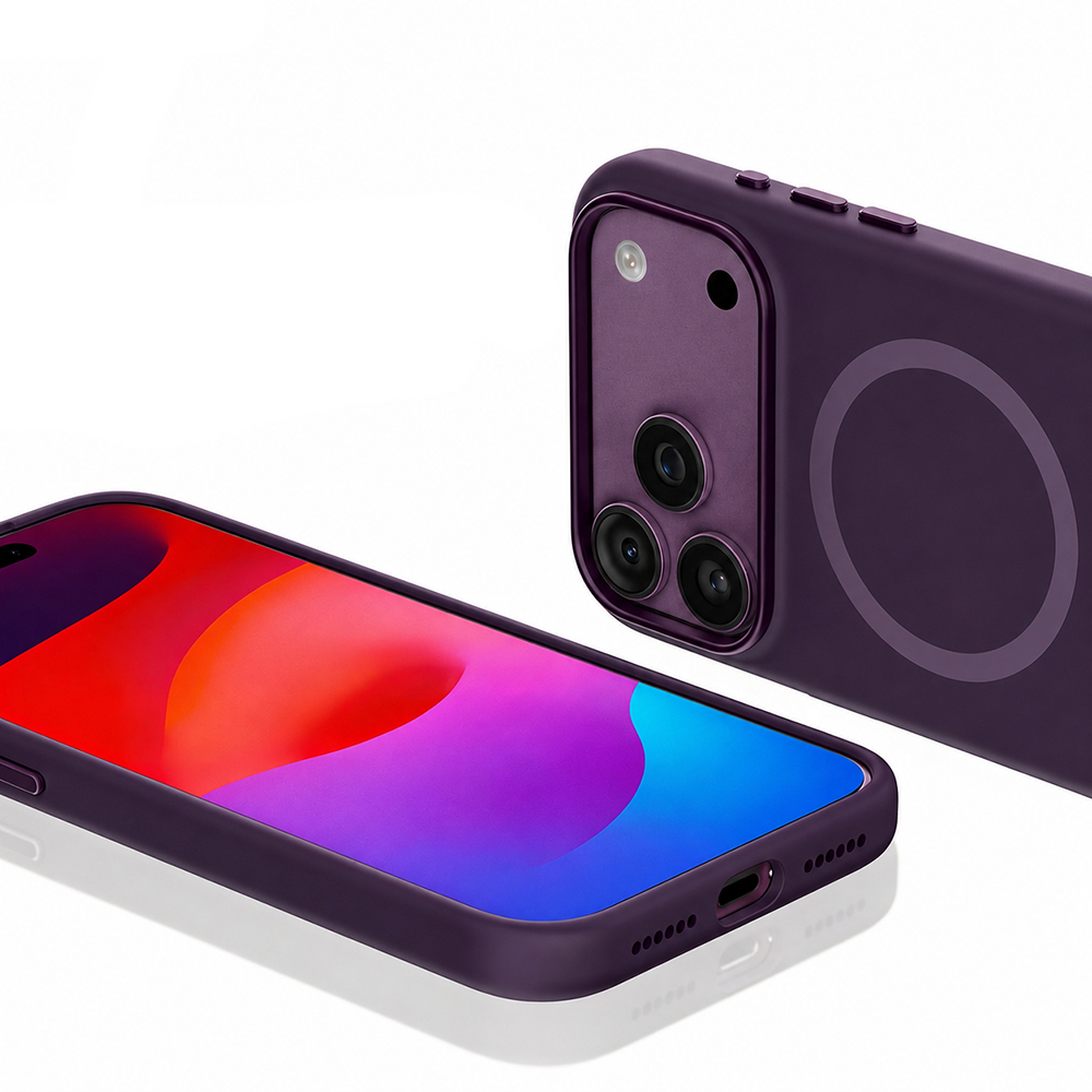 Apple iPhone 17 Pro Max Uyumlu Kılıf M-safe Şarj Özellikli Mutural Pure Serisi Kapak - 4