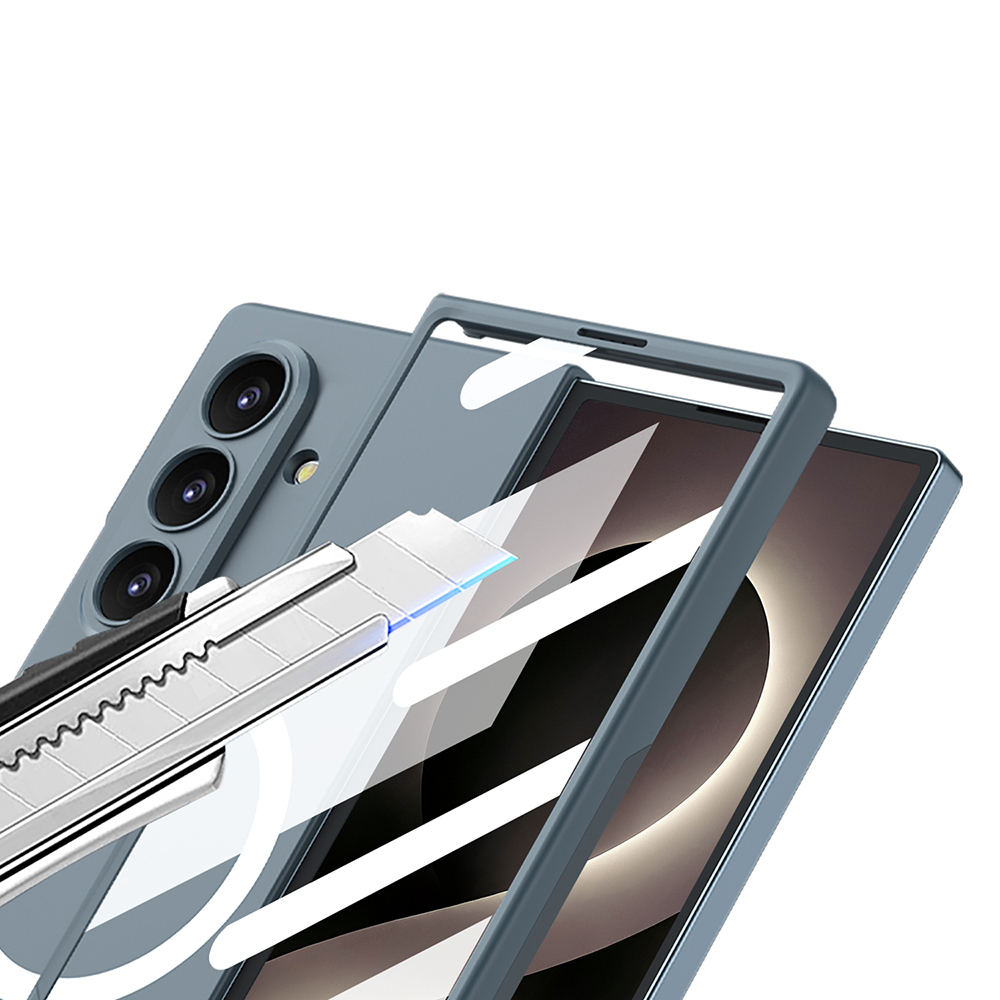 Galaxy Z Fold 8 Ultra Kılıf Wireless Şarj Özellikli Zore Kıpta M-safe Kapak - 1