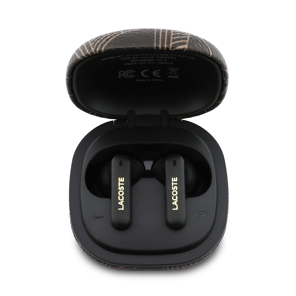 Lacoste Orjinal Lisanslı ANC/ENC Monogram Desenli TWS Kulak İçi Bluetooth Kulaklık v5.4 - 3