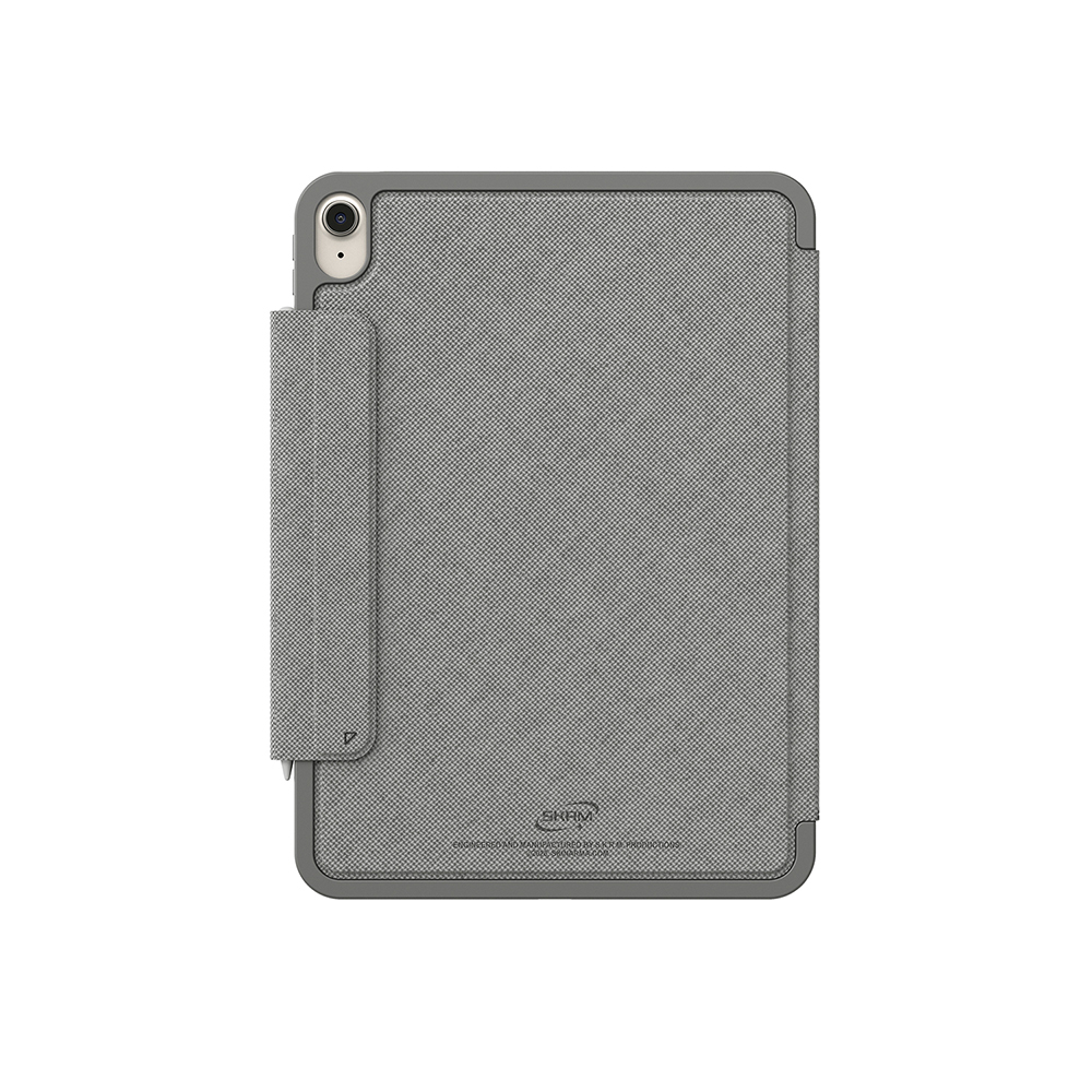 Apple iPad Air 11 2024 Uyumlu Kılıf Skinarma Kalemlikli Dokulu Tasarım Standlı Magnetik Trilon Kılıf - 2