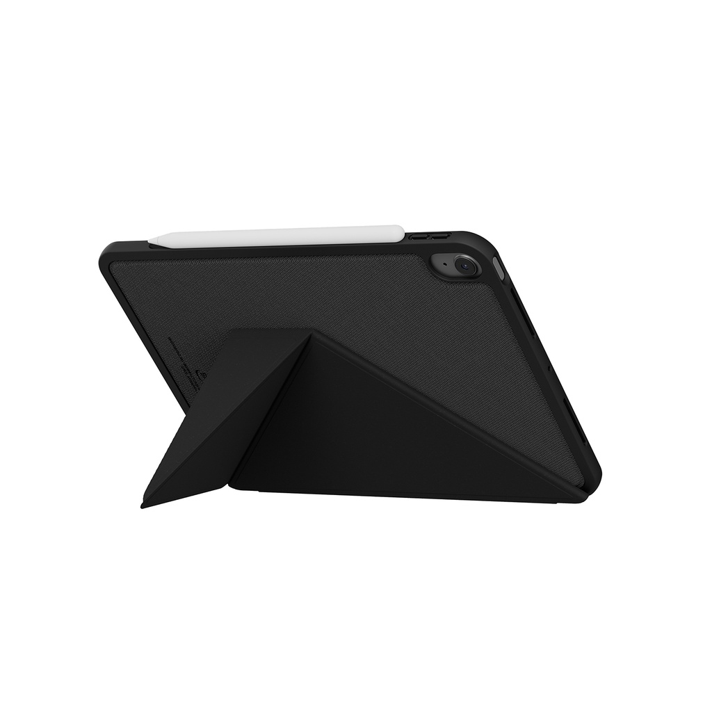 Apple iPad Air 11 2024 Uyumlu Kılıf Skinarma Kalemlikli Dokulu Tasarım Standlı Magnetik Trilon Kılıf - 5