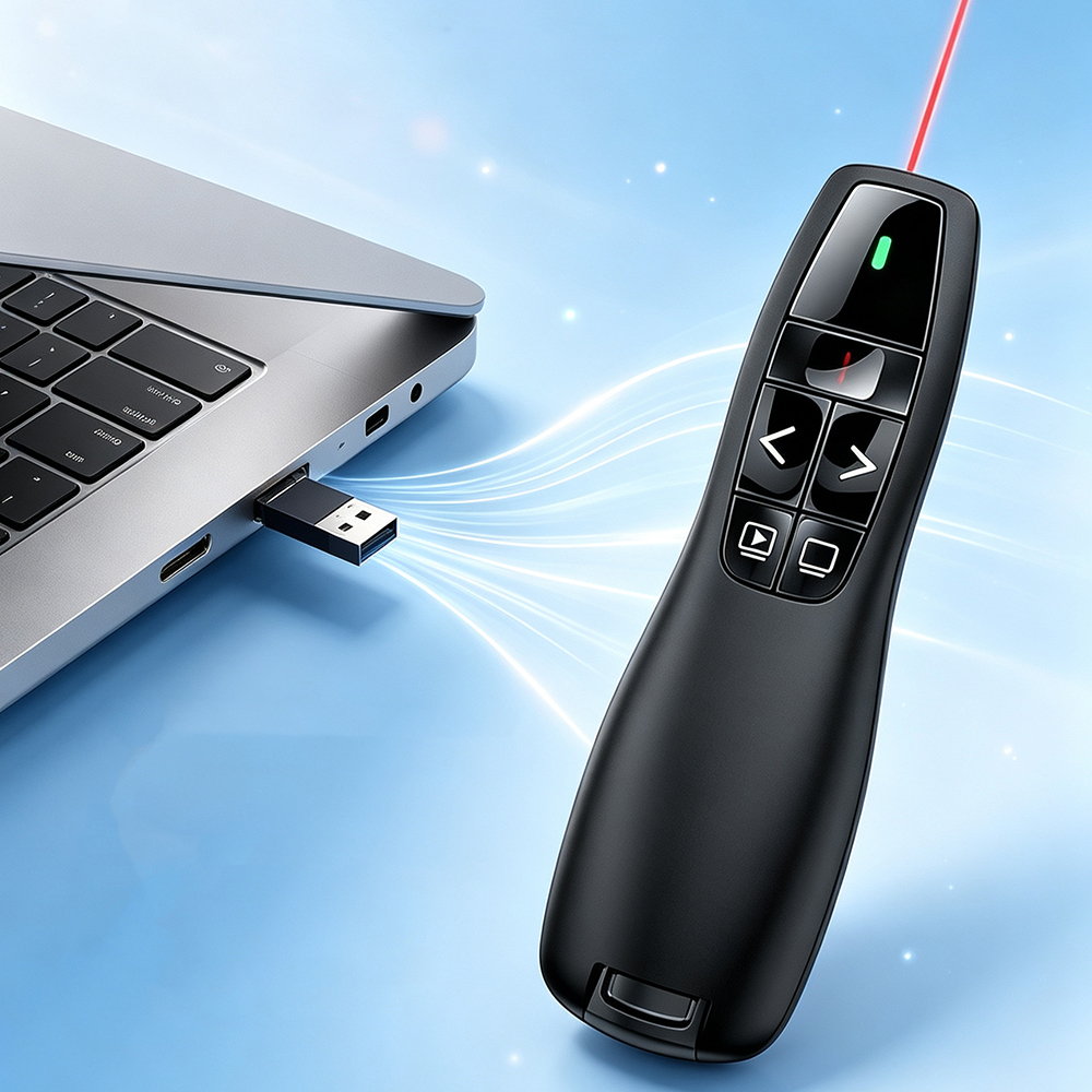 Zore K400 Wireless Presenter Kablosuz Uzaktan Kumandalı Lazer Sunum Kalemi - 4
