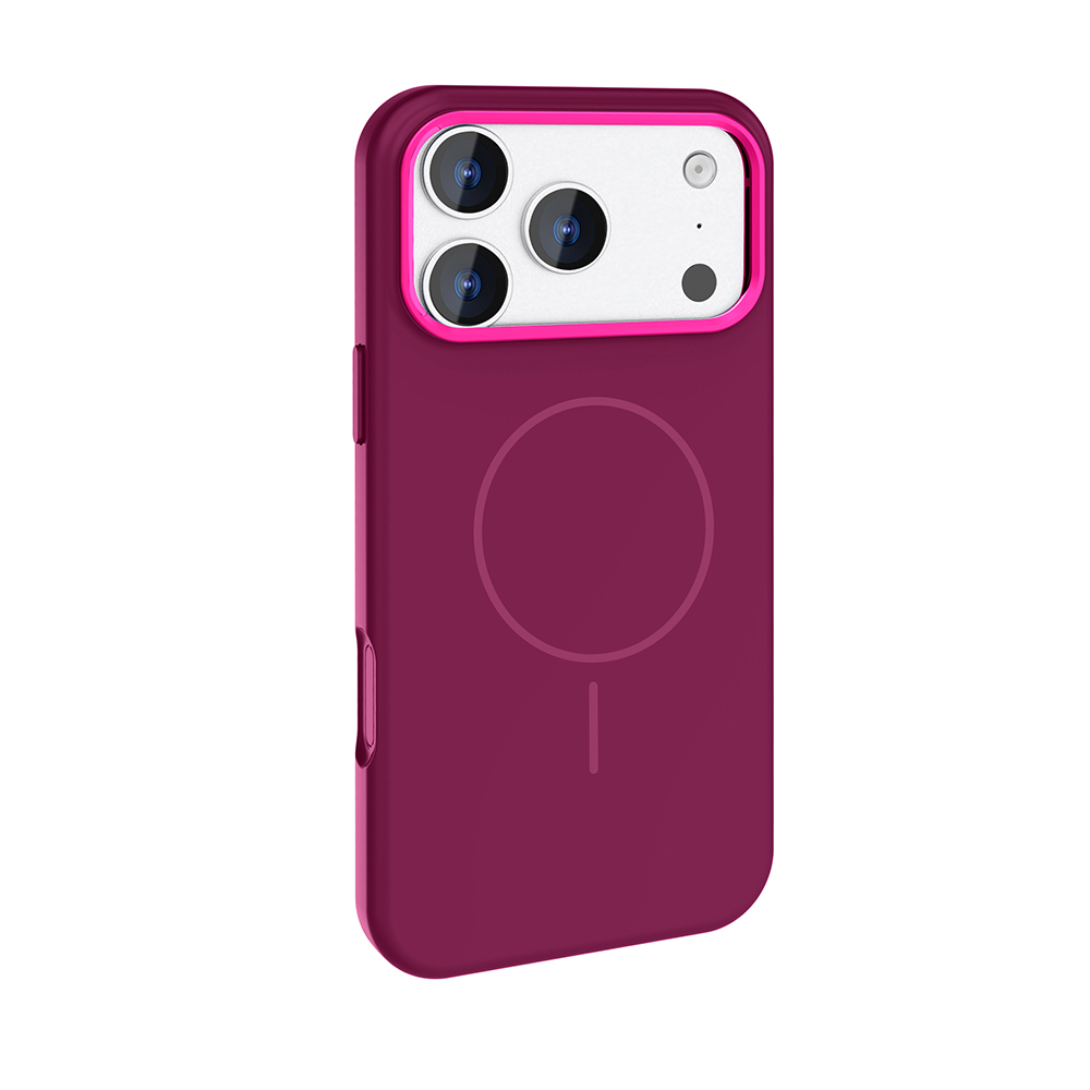 Apple iPhone 17 Pro Uyumlu Kılıf M-Safe Şarj Özellikli Metal Kamera Çerçeveli Zore Edi Silikon Kapak - 1