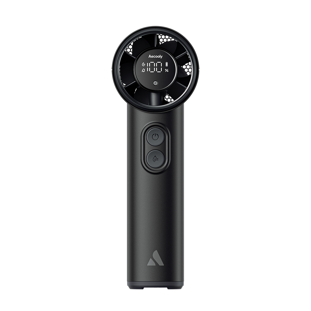 Aecooly PM02 Dijital LED Göstergeli Mist Chill Özellikli 5 Kademeli Portatif Soğutucu El Fanı - 8
