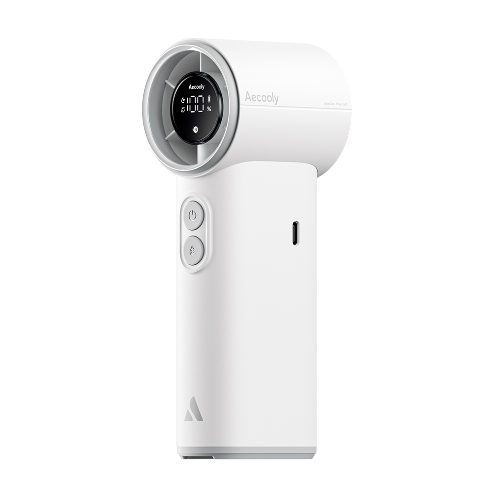Aecooly PM02 Dijital LED Göstergeli Mist Chill Özellikli 5 Kademeli Portatif Soğutucu El Fanı - 5