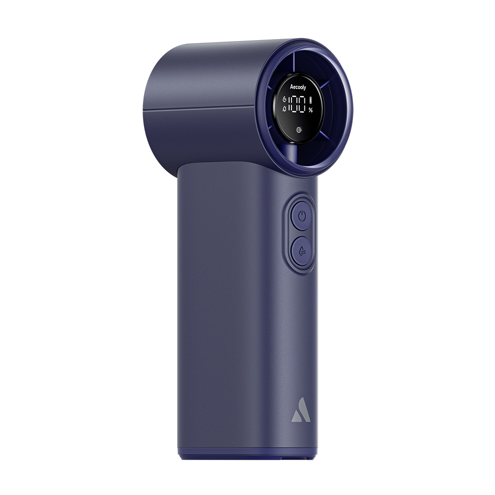 Aecooly PM02 Dijital LED Göstergeli Mist Chill Özellikli 5 Kademeli Portatif Soğutucu El Fanı - 1