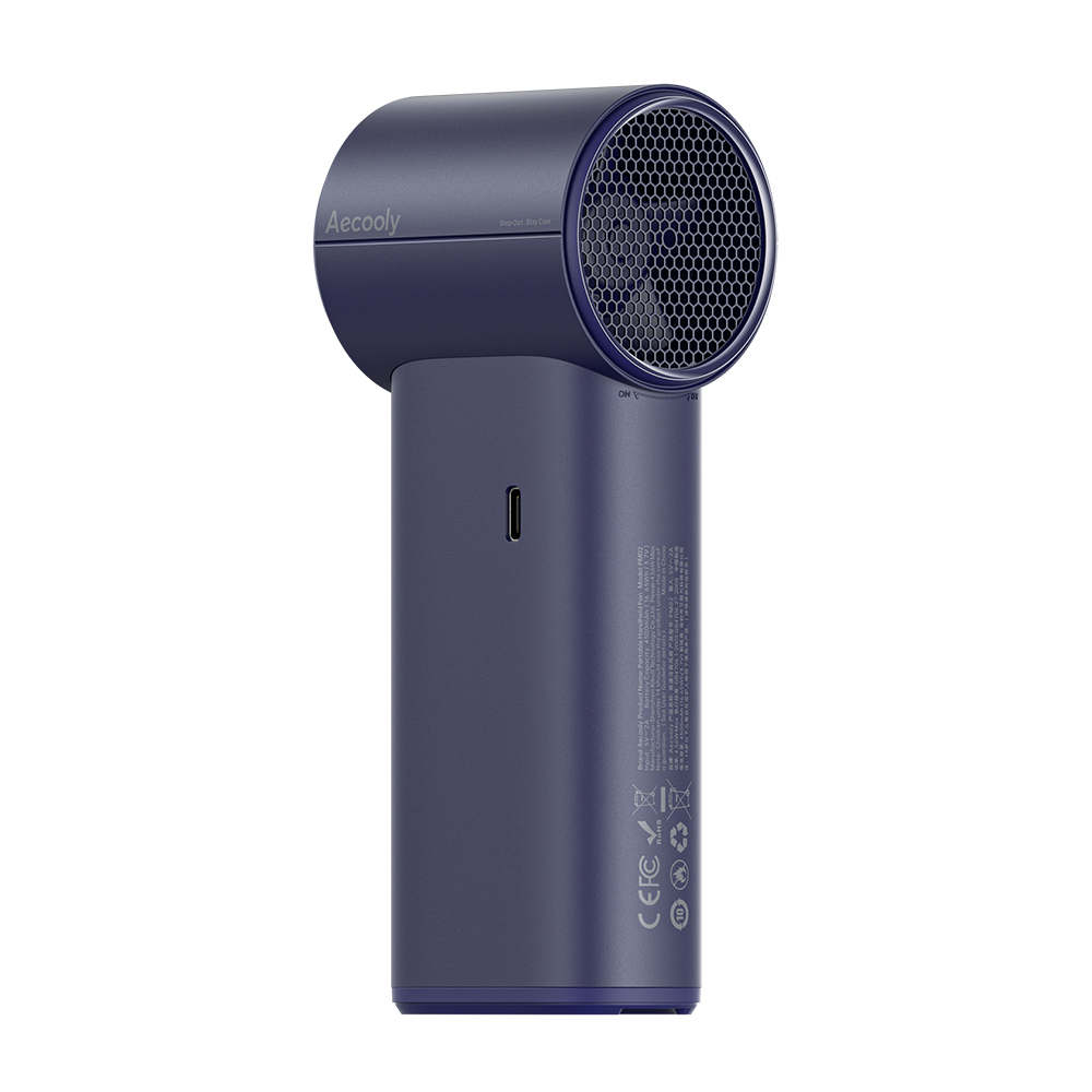 Aecooly PM02 Dijital LED Göstergeli Mist Chill Özellikli 5 Kademeli Portatif Soğutucu El Fanı - 9
