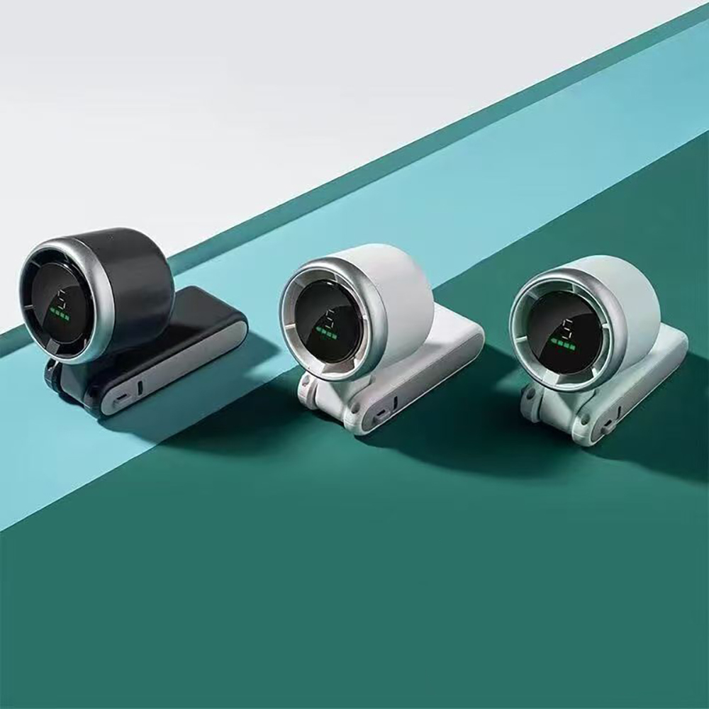 Zore DD5021 Dijital LED Göstergeli Boyun Askılı Katlanabilir Portatif Mini Soğutucu El Fanı - 1