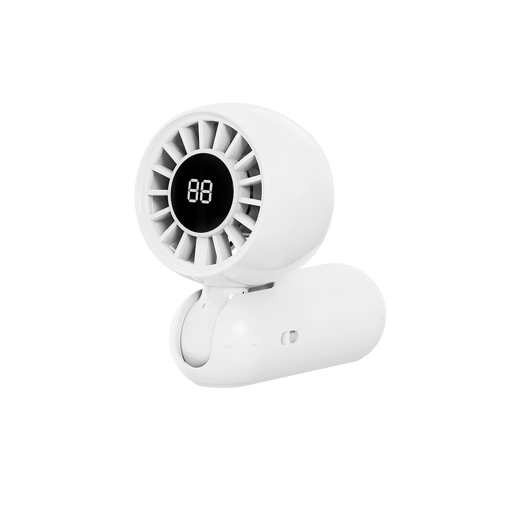 Wiwu Wi-FS017 Bubble Mini Pro Serisi 3 Kademeli Dijital LED Göstergeli Katlanabilir Portatif Soğutucu El Fanı - 1