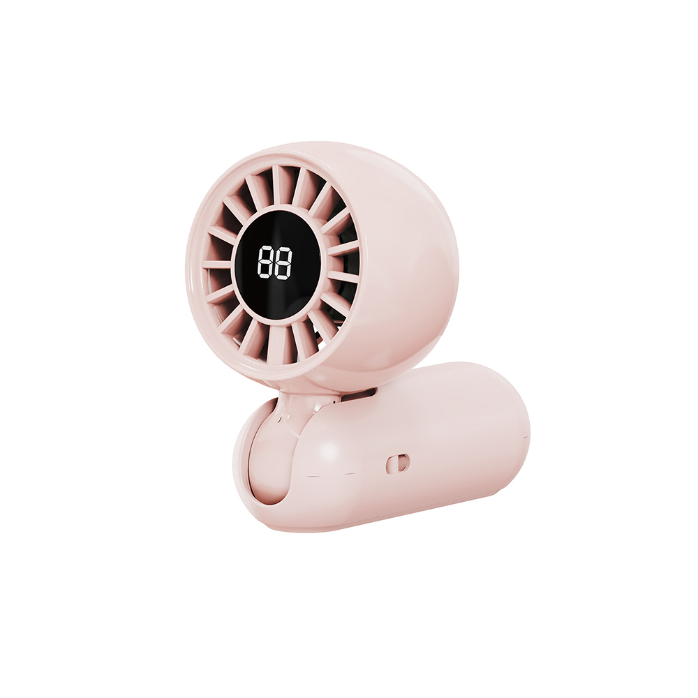 Wiwu Wi-FS017 Bubble Mini Pro Serisi 3 Kademeli Dijital LED Göstergeli Katlanabilir Portatif Soğutucu El Fanı - 1
