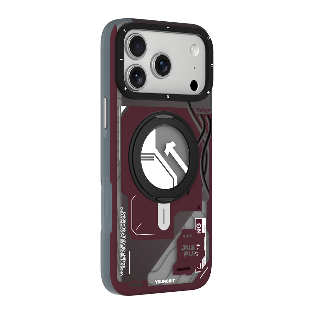 Apple iPhone 17 Pro Max Uyumlu Kılıf M-safe Şarj Özellikli Youngkit Starship Serisi Kapak - 1