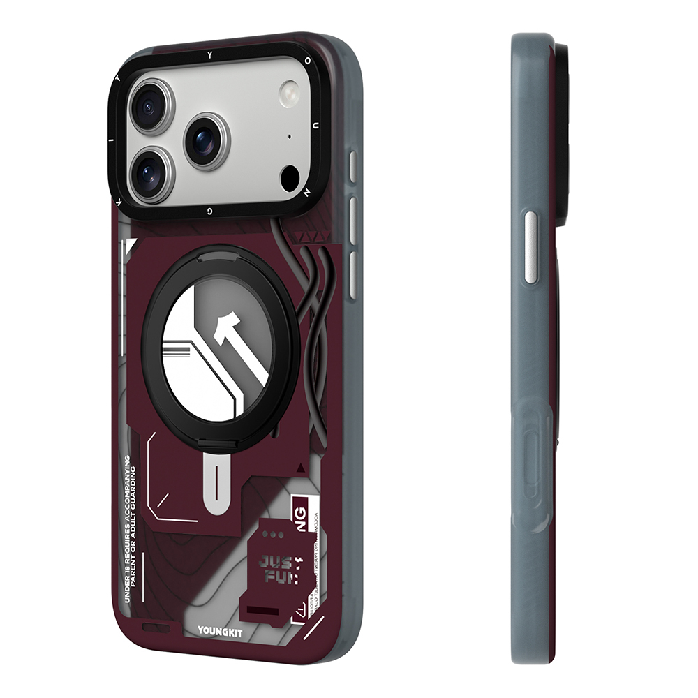 Apple iPhone 17 Pro Max Uyumlu Kılıf M-safe Şarj Özellikli Youngkit Starship Serisi Kapak - 2