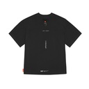 Skinarma Glitch Kısa Kollu Oversize Unisex Bisiklet Yaka Siyah Tişört - 1
