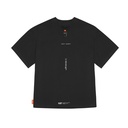 Skinarma Glitch Kısa Kollu Oversize Unisex Bisiklet Yaka Siyah Tişört - 1