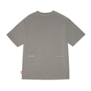 Skinarma Sonar Kısa Kollu Oversize Unisex Bisiklet Yaka Açık Gri Tişört - 1