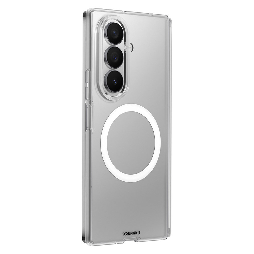 Samsung Galaxy Z Fold 7 Uyumlu Kılıf M-safe Şarj Özellikli Youngkit Clear Serisi Kapak - 2