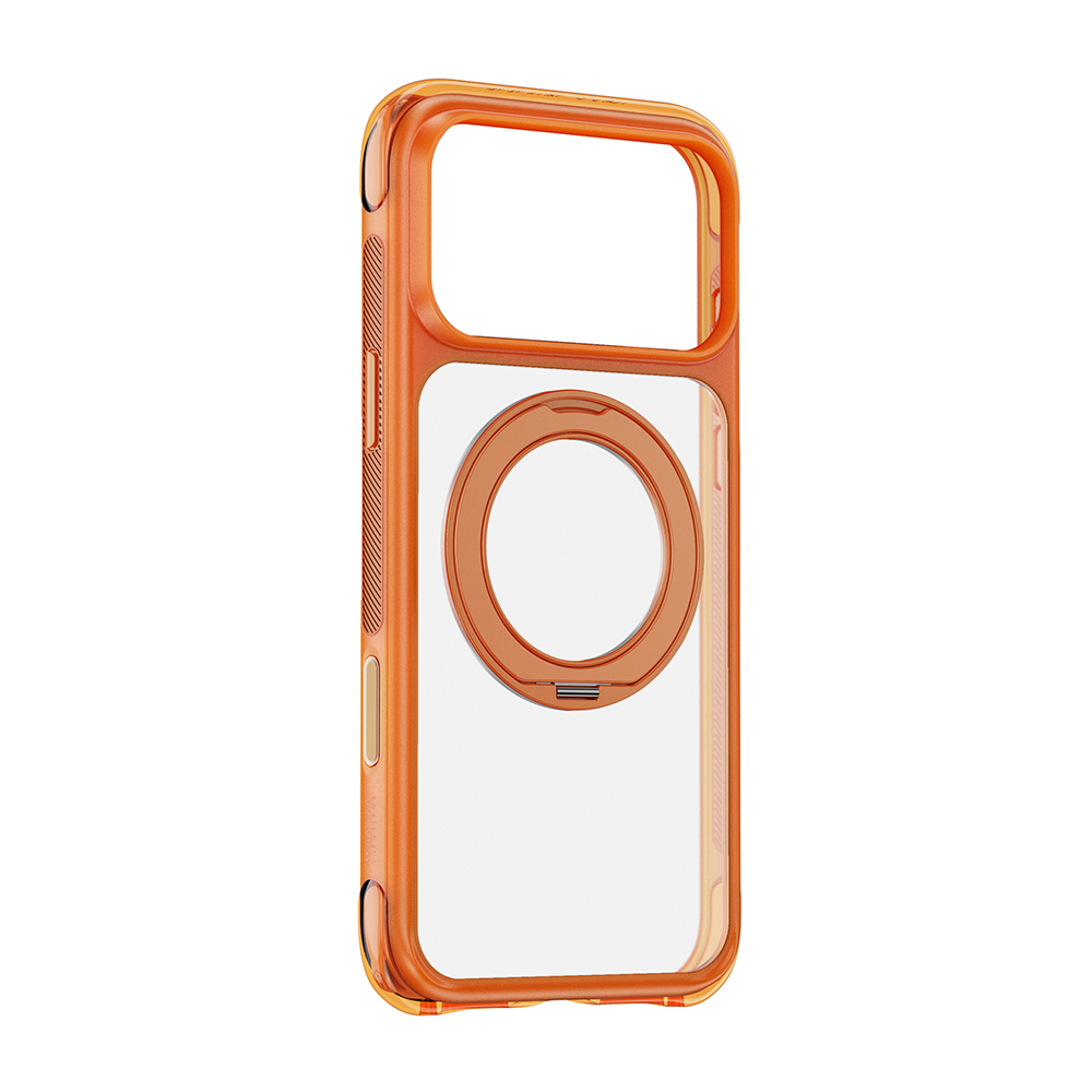 Apple iPhone 17 Pro Max Uyumlu Kılıf Wiwu AG-203 AeroGuard Ultra Serisi M-safe Şarj Özellikli Airbag Tasarımlı Standlı Kapak - 1