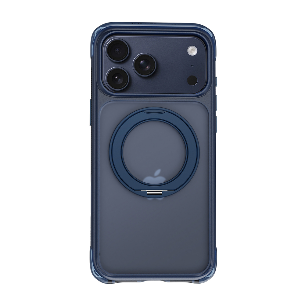 Apple iPhone 17 Pro Max Uyumlu Kılıf Wiwu AG-203 AeroGuard Ultra Serisi M-safe Şarj Özellikli Airbag Tasarımlı Standlı Kapak - 2