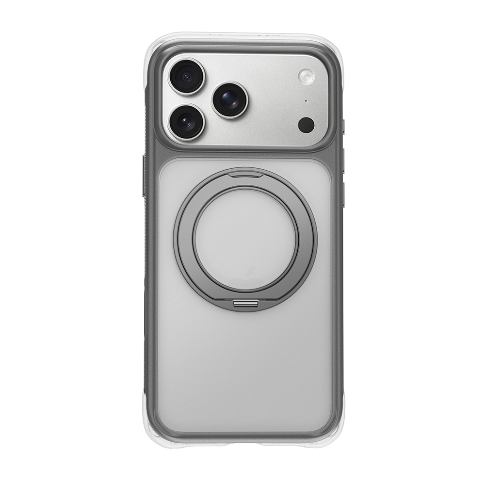 Apple iPhone 17 Pro Max Uyumlu Kılıf Wiwu AG-203 AeroGuard Ultra Serisi M-safe Şarj Özellikli Airbag Tasarımlı Standlı Kapak - 2
