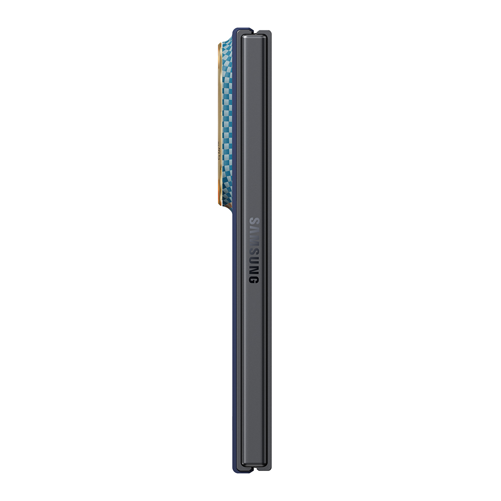 Galaxy Z Fold 8 Kılıf M-safe Şarj Özellikli Aramid Karbon Fiber Pitaka Sunset 2.0 California Dream Serisi Kapak - 5