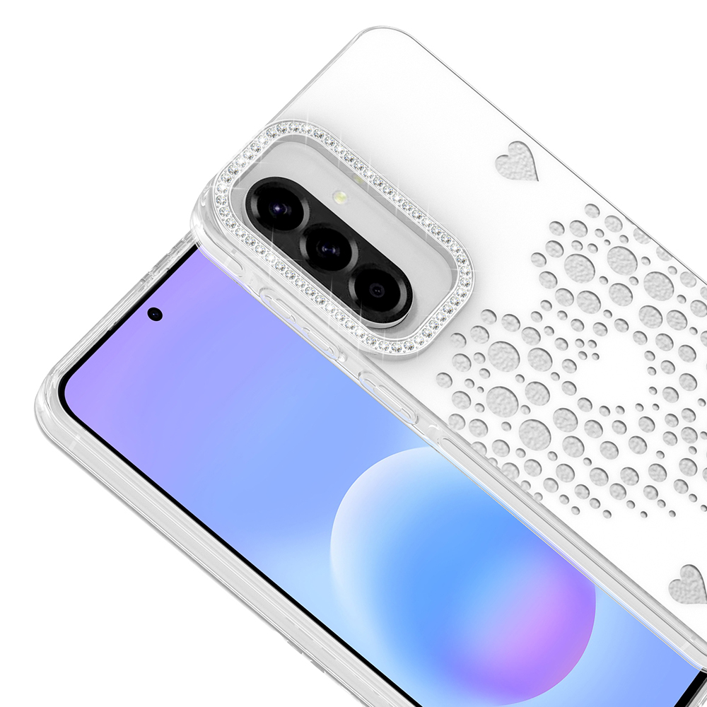 Samsung Galaxy A57 Uyumlu Kılıf Damla Taşlı Zore Rivas Sert PC Kapak - 1