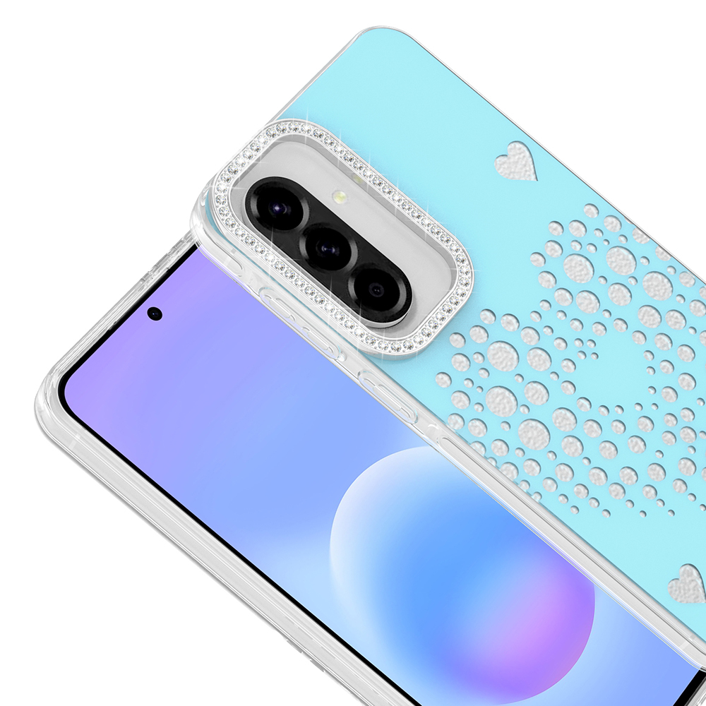 Samsung Galaxy A57 Uyumlu Kılıf Damla Taşlı Zore Rivas Sert PC Kapak - 1