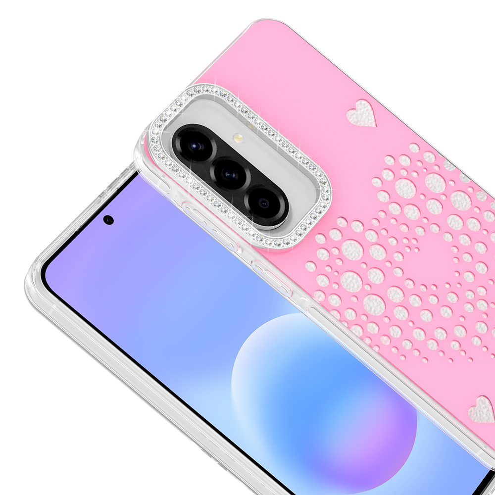 Samsung Galaxy A57 Uyumlu Kılıf Damla Taşlı Zore Rivas Sert PC Kapak - 1