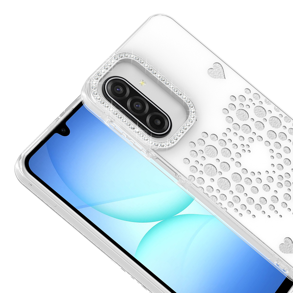 Samsung Galaxy A17 Uyumlu Kılıf Damla Taşlı Zore Rivas Sert PC Kapak - 1