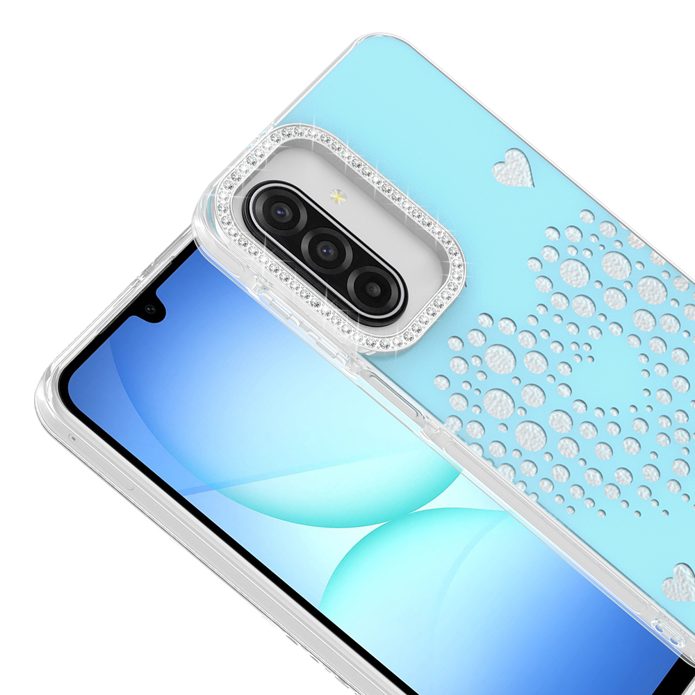 Samsung Galaxy A17 Uyumlu Kılıf Damla Taşlı Zore Rivas Sert PC Kapak - 1