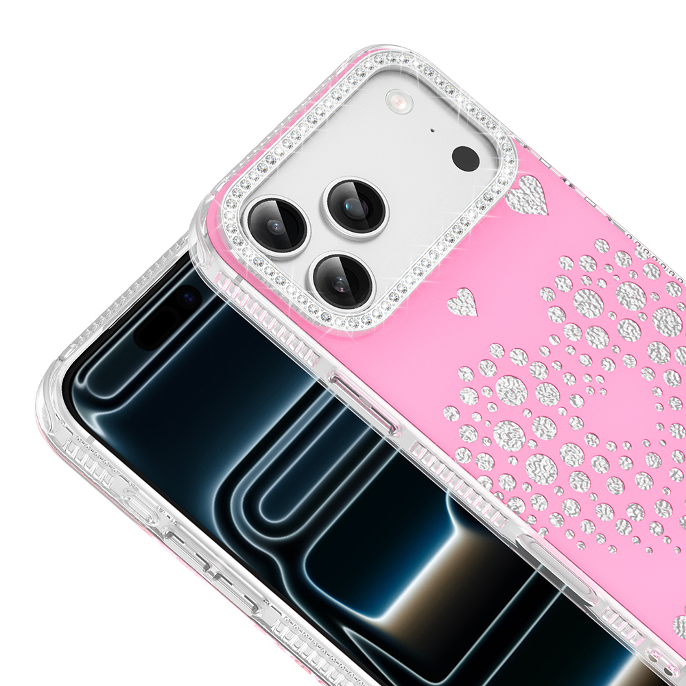 Apple iPhone 18 Pro Max Kılıf Damla Taşlı Zore Rivas Sert PC Kapak - 1