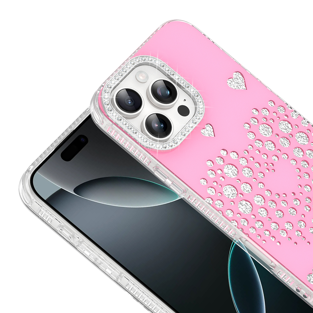 Apple iPhone 16 Pro Uyumlu Kılıf Damla Taşlı Zore Rivas Sert PC Kapak - 1