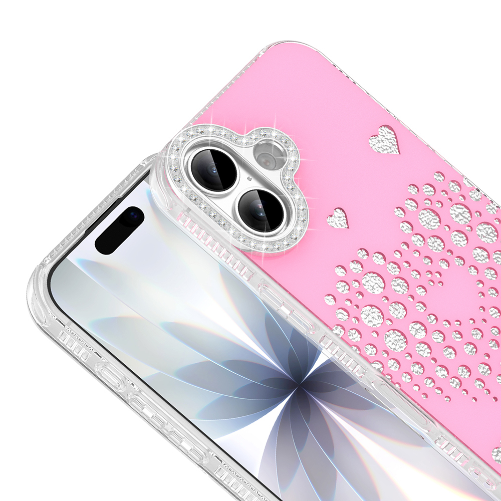 Apple iPhone 17 Uyumlu Kılıf Damla Taşlı Zore Rivas Sert PC Kapak - 1