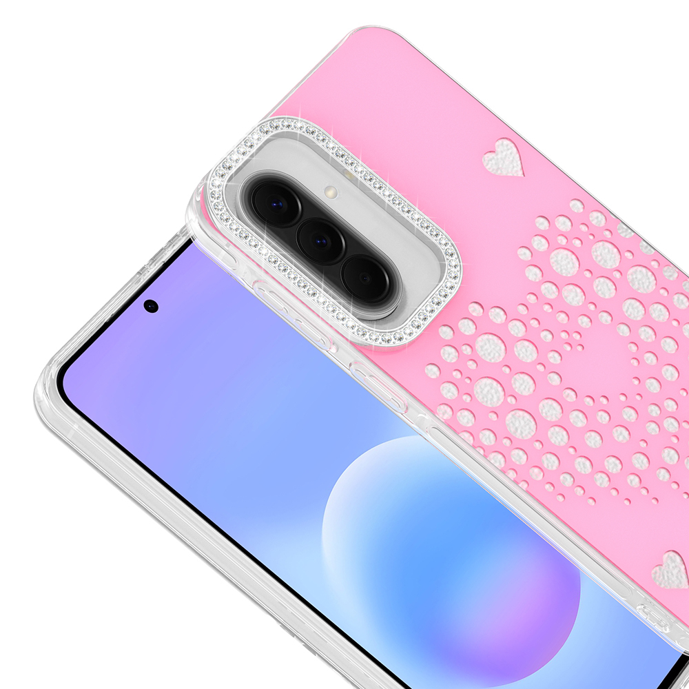 Samsung Galaxy S25 FE Uyumlu Kılıf Damla Taşlı Zore Rivas Sert PC Kapak - 1