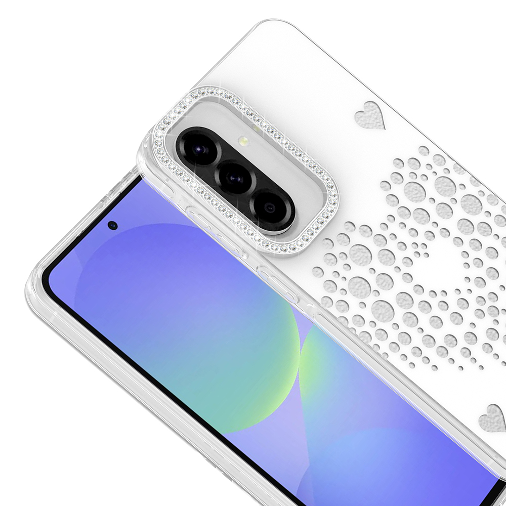 Samsung Galaxy A36 Uyumlu Kılıf Damla Taşlı Zore Rivas Sert PC Kapak - 1