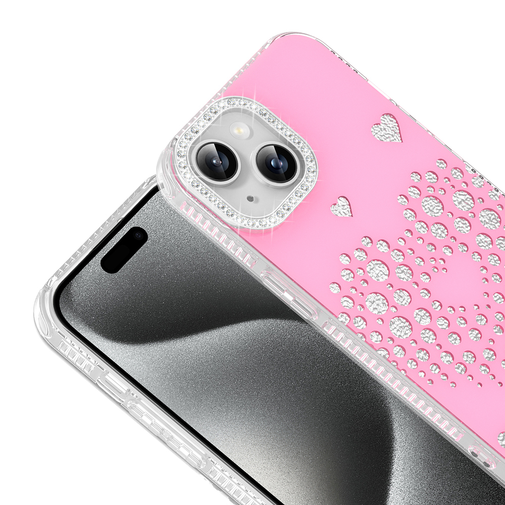 Apple iPhone 13 Uyumlu Kılıf Damla Taşlı Zore Rivas Sert PC Kapak - 1