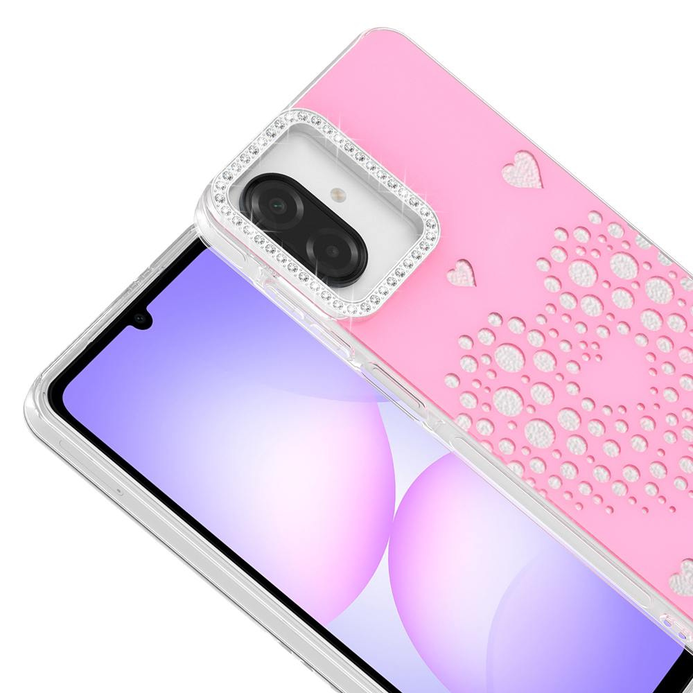 Samsung Galaxy A07 Uyumlu Kılıf Damla Taşlı Zore Rivas Sert PC Kapak - 1