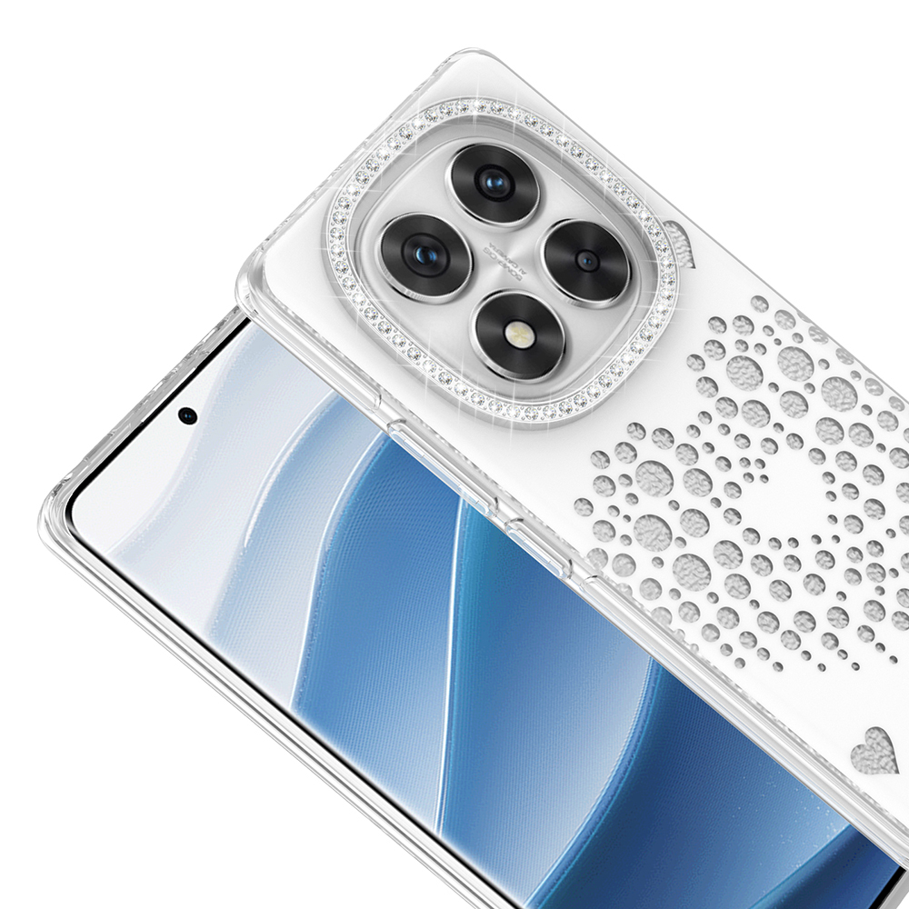 Xiaomi Redmi Note 14 Pro 4G Uyumlu Kılıf Damla Taşlı Zore Rivas Sert PC Kapak - 1