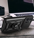 Vivo Y35 Uyumlu Kılıf Magnetik Standlı Kamera Korumalı Zore Sürgülü Vega Kapak - 4