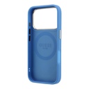 Apple iPhone 18 Pro Kılıf Guess Orjinal Lisanslı M-safe Şarj Özellikli Deri 4G Desenli Şeritli Yazı Logolu Kapak - 6