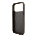 Apple iPhone 18 Pro Max Kılıf Guess Orjinal Lisanslı M-safe Şarj Özellikli Deri 4G Desenli Şeritli Yazı Logolu Kapak - 6