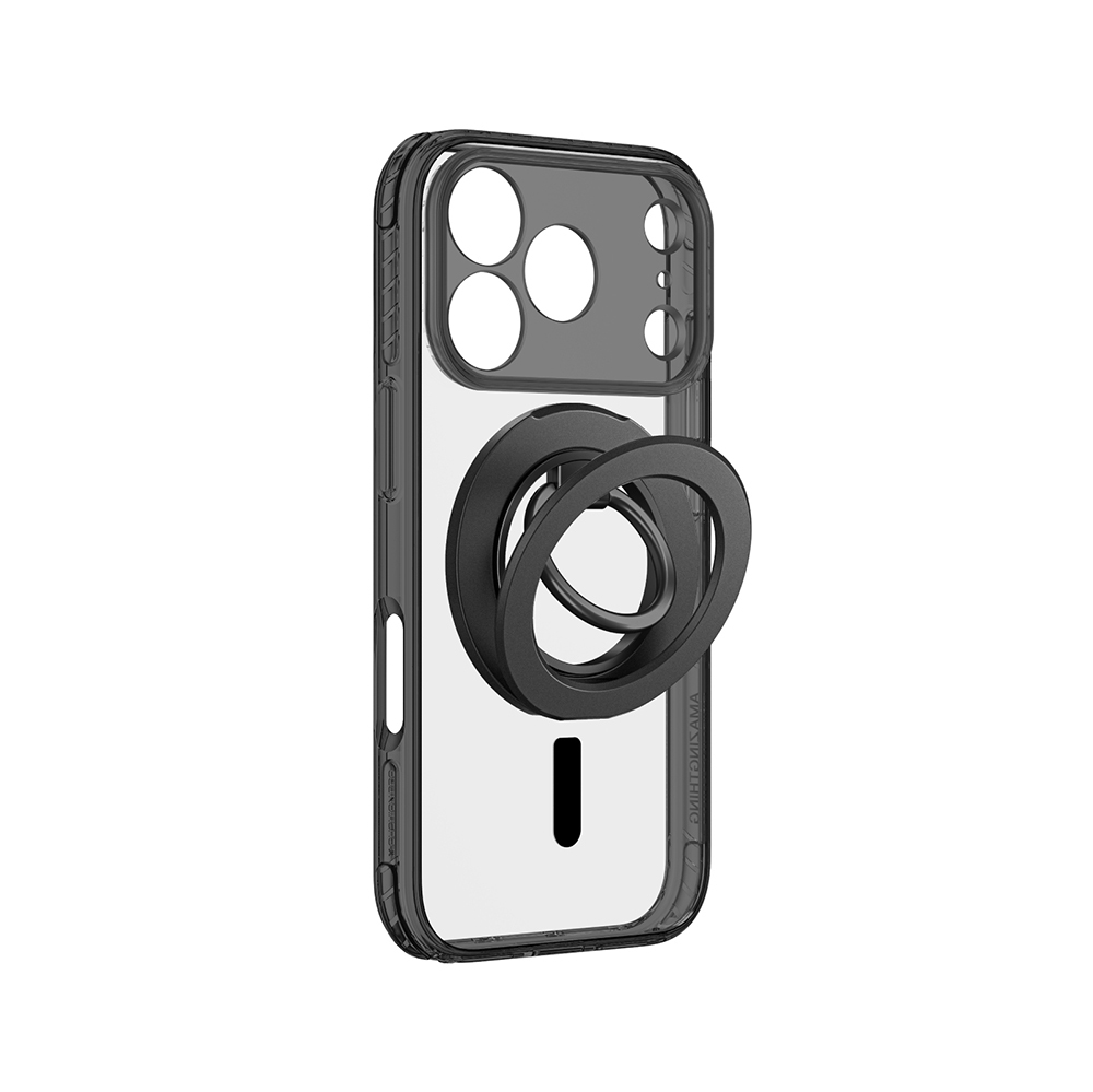 Apple iPhone 18 Pro Kılıf M-safe Şarj Özellikli Yüzük Standlı Amazingthing Titan Pro Grip Ring Serisi Kapak - 3