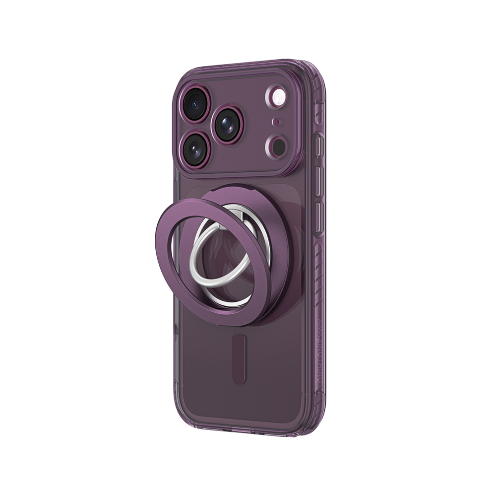 Apple iPhone 18 Pro Kılıf M-safe Şarj Özellikli Yüzük Standlı Amazingthing Titan Pro Grip Ring Serisi Kapak - 1