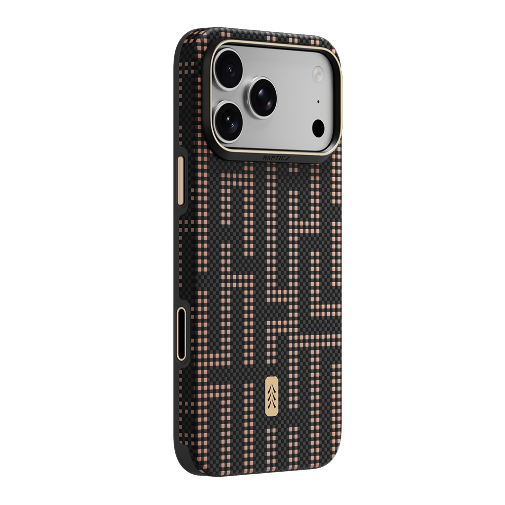 Apple iPhone 18 Pro Max Kılıf M-safe Şarj Özellikli Raptic Aramid Dual Ultra Grid Serisi Karbon Kapak - 2