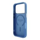 Apple iPhone 18 Pro Max Kılıf Guess Orjinal Lisanslı M-safe Şarj Özellikli Metal Kamera Çerçeveli C-Magnet 4G Desenli Yazı Logolu Kapak - 6
