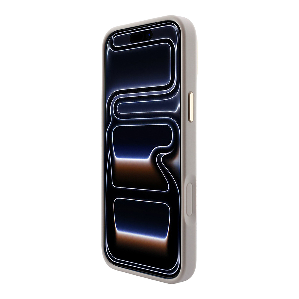 Apple iPhone 18 Pro Max Kılıf Guess Orjinal Lisanslı M-safe Şarj Özellikli Metal Kamera Çerçeveli C-Magnet 4G Desenli Yazı Logolu Kapak - 4