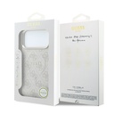 Apple iPhone 18 Pro Max Kılıf Guess Orjinal Lisanslı M-safe Şarj Özellikli Metal Kamera Çerçeveli C-Magnet 4G Desenli Yazı Logolu Kapak - 7