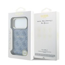 Apple iPhone 18 Pro Kılıf Guess Orjinal Lisanslı M-safe Şarj Özellikli Metal Kamera Çerçeveli C-Magnet 4G Desenli Yazı Logolu Kapak - 7